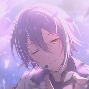 enstars rui trained w purple Trained art, with a purple filter overlay, of Rui Kamishiro's "A Show Where Magic and Invention Intertwine" card from Project Sekai, from the Ensemble Stars collaboration.